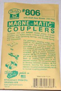 Kadee O scale # 806 Short Magne matic couplers  