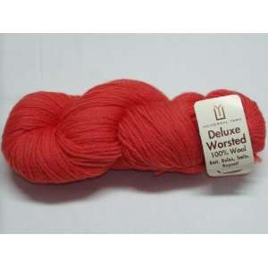  Deluxe Worsted 100% Wool Yarn Tangerine Flash Arts 