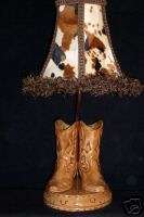 Whimsical Cowboy Boot Lamp  