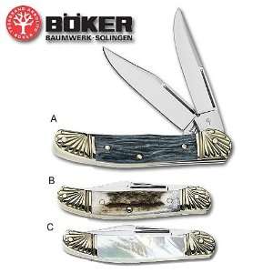 Boker Copperhead Folding Knife Pearl Handle Sports 