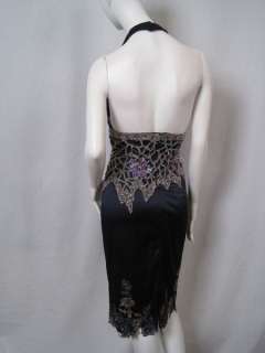 1285 Mandalay Dress Beaded Lace Belt 6 S #0007BL  
