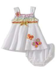 Youngland Baby girls Infant Sleeveless Seersucker With Colorfull 