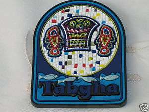 Holy Land 3D Embossed Fridge Magnet Tabgha Mosaic  