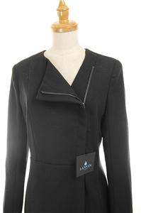 NWT AUTH Made in France Lanvin Paris Black Slim Zipper Wool Jacket 