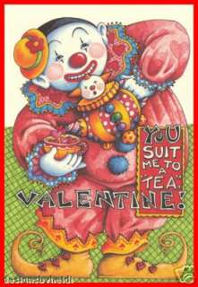 Mary Engelbreit Valentine Magnet Clown You Suit Me  