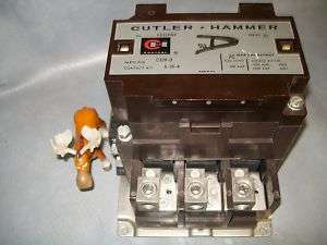Cutler Hammer Contactor C832KN9 Series C1 120V Coil  
