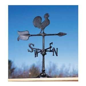   24 Rooster Accent Directions Weathervane, Black