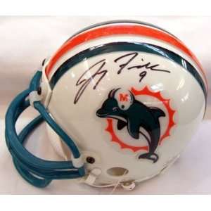    Jay Fiedler Autographed Dolphins Mini Helmet