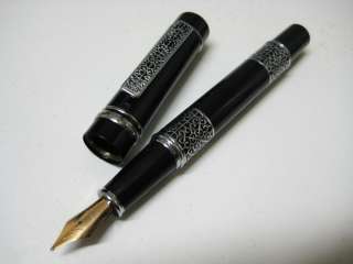 Mysterious & Elegant embossed on Black Fountain Pen 930  