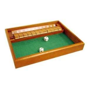  Deluxe Wooden Shut the Box, Improved Version with 12 