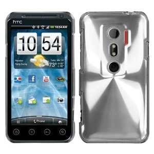  Silver Cosmo Back Protector Faceplate Cover For HTC EVO 3D 