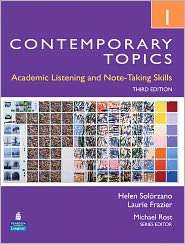 Contemporary Topics 1 Academic Listening and Note Taking Skills 