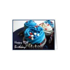  Happy 95th Birthday Cupcakes Card Toys & Games