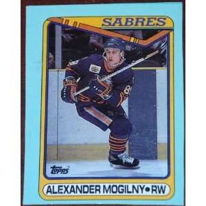  1990 91 Topps Alexander Mogilny #A Buffalo Sabres Box 