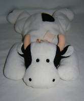 1994 Retired TY Pillow Pal Black & White Cow MOO  