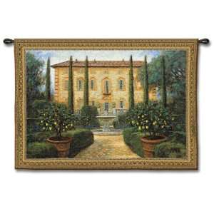  Fine Art Tapestry Italian Villa Rectangle 0.53 x 0.36 Area 
