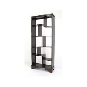  Wayborn Furniture 5416 Vertical Asian Storage Shelves Bookcase 