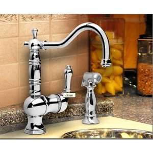 Graff Faucets G 4230 LM7 Pesaro Single Lever Kitchen Faucet w Side 
