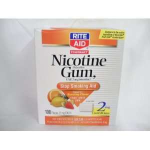   Aid Nicotine Gum 2mg.100ct Fruit Wave, Exp 10/2010 Discounted for Sale
