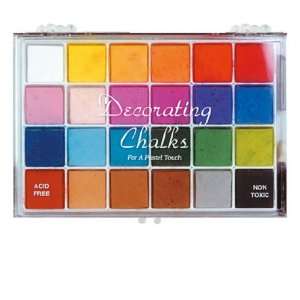  Craf T Products Decorating Chalk 24 Color Set, Basic 