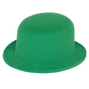  Plastic Green Derby Velour Hat 