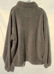 Cabelas Cozy Fleece Pullover w/Zip Collar, Men XL Reg Green  