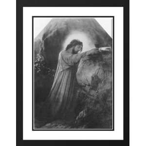  Delaroche, Paul 19x24 Framed and Double Matted Christ on 