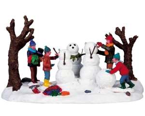 LEMAX TABLE ACCENT BUILDING A (SNOWMAN) FAMILY 2009   93769  