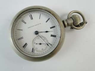   Pocket Watch Silverode 18s 1880s Victorian Springfield MA Old  
