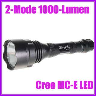 UltraFire Cree 2 Mode LED WF 1000L MC E Flashlight  