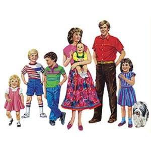  Caucasian Family Flannelboard Set