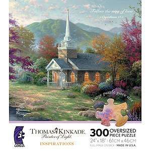   Kinkade Streams of Living Water   300 Large Piece Puzzle Toys & Games
