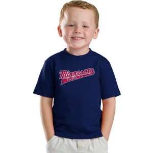  Twins Youth Navy Cooperstown Retro Logo T Shirt