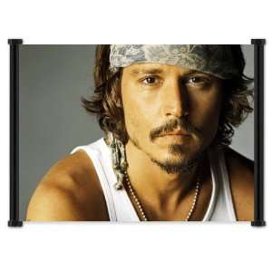  Johnny Depp Fabric Wall Scroll Poster (21x16) Inches 