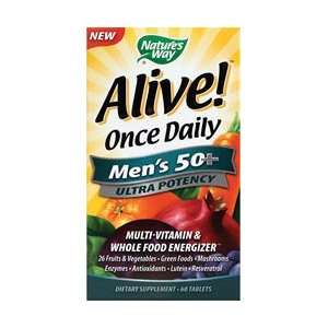 Alive Supplements Once Daily Mens 50+ 60 Tab Beauty