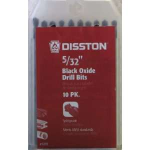    Disston 5/32 Black Oxide Drill Bits; 10 Pack
