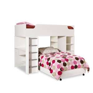  Logik Loft Bunk Bed in Pure White by South Shore