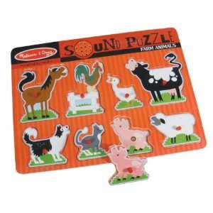  Sound Puzzle with Braille Pieces Farm Animals Health 