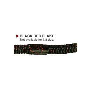  Jackall Lures Flick Shake Worm 5.8   Black Red Flake 