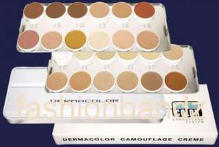Kryolan Foundation DC Camouflage Cream Palettes   24 Colors K 71008 