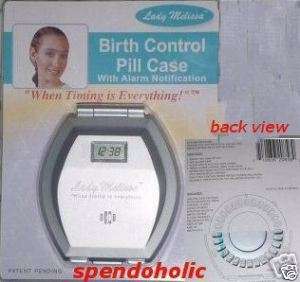 NEW Birth Control ORTHO PILL Case ALARM Clock  