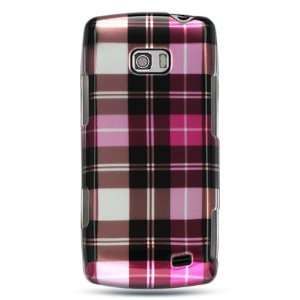 Hot Pink Checker Snap on Hard Skin Shell Protector Cover 