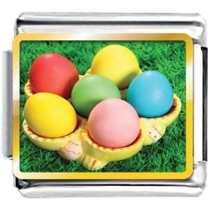  Easter Day Colorful Eggs On Tray Photo Charm Italian 