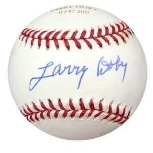  Larry Doby Autographed/Hand Signed MLB Baseball #24/300 