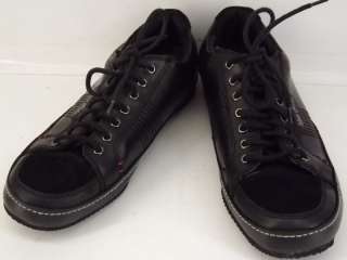 Mens shoes black Marc Ecko 9.5 M leather sneakers comfort  