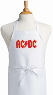 Vintage ACDC Rock Band Cooking Apron  