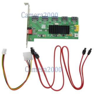 5Port SATA HDD Accelerator Hard Drive RAID Control Card SATA Hub 
