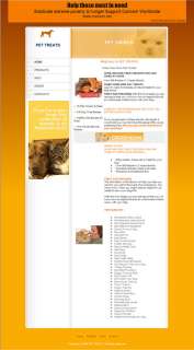 PET TREATS TURNKEY WEBSITE ONLINE WEB BUSINESS FOR SALE  
