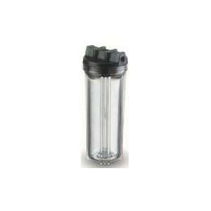  10 Standard Filter Housing, Clear/Black, 1/2 in/out 