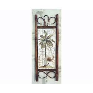  Wall Plaque with Palm Tree